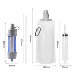 1282 Outdoor Camping Sewage Filter Purifier, Grey, Black, Green, Orange, Light Green