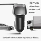 One For Four Car Charger QC3.0 Fast Charge 4USB Car Front And Rear Seat Car Charger, Style:, Standard Edition, Upgraded Edition