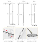 Photography Backdrop Stand Camera Photo Background Props,Style:, T-type 2-section 85cm, T-type Clamp  87cm, T-type Magnetic 80cm, L-type Desktop 85cm, L-type Magnetic 85cm, T-type 4-section  95cm, KT Board