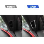For Chevrolet Corvette C8 2pcs /Set A-Pillar Air Outlet Decorative Stickers