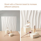 PVC Material Stereo 3D Shooting Background Board Photo Props,50 X 50cm, D081 Waves White, D094 European -style White, D095 Square Brick White, D105 Ripple White, D133 Cook White, D137 Simple White