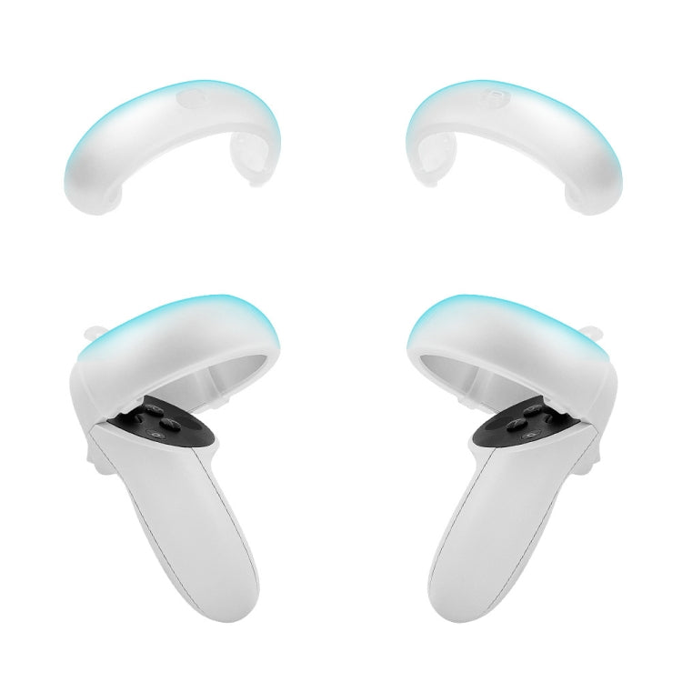 1 Pair  Controller Grip Anti-collision Silicone Ring for Meta Quest 2