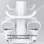 VR Stand Headset Display And Controller Holder Mount For Meta Quest 2, For Oculus Quest 2 White