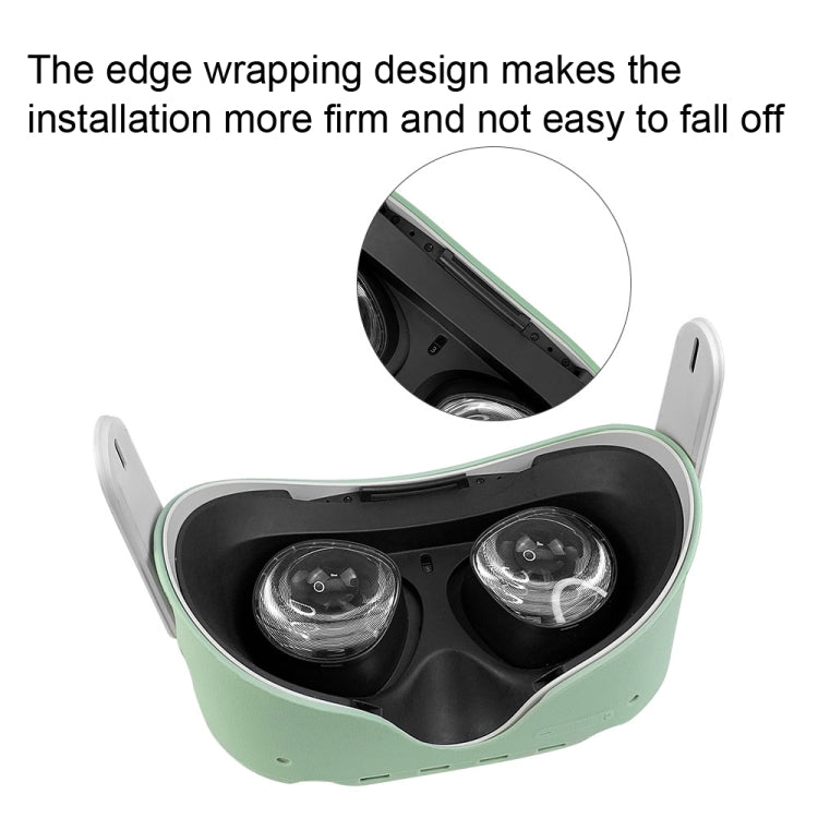 Silicone Non-Slip Protective Cover for Meta Quest 2 VR Glasses Accessories, for Oculus Quest 2 (Black)