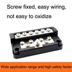RV Bus Bar 12PIN 100A 32V High Current Copper Bar Wiring Bar, AOA1903