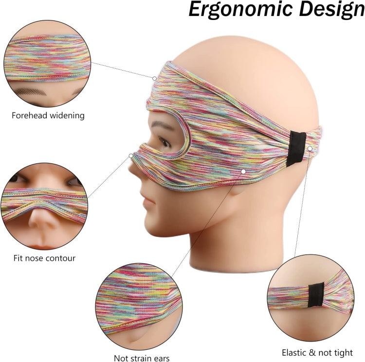 VR Glasses Head-mounted Breathable Sweat-proof Eye Mask, Black Gray, Purple, Orange Gray, Blue White, Navy, Colorful