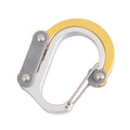 Aluminum Alloy D-type Outdoor Mountaineering Hook, S (Gold), S (Red), S (Black), S (Blue), M (Black), M (Red)