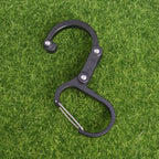 Aluminum Alloy D-type Outdoor Mountaineering Hook, S (Gold), S (Red), S (Black), S (Blue), M (Black), M (Red)