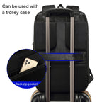 SKV B20430 Men Large Capacity Commute Computer Bag Business Casual Backpack, SKV B20430 Blue, SKV B20430 Black, SKV B20430 Grey