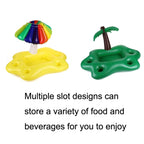 PVC Ice Bar Ice Tray Thickened Floating Bed Water Inflatable Floating Row, Coconut Tree, Mushroom