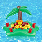PVC Ice Bar Ice Tray Thickened Floating Bed Water Inflatable Floating Row, Coconut Tree, Mushroom