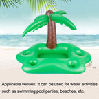 PVC Ice Bar Ice Tray Thickened Floating Bed Water Inflatable Floating Row, Coconut Tree, Mushroom