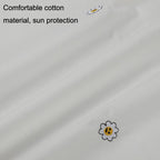 Car Window Summer Heat Insulation Sunshade Curtain Cotton Sun Block, Solar Flower, Cherry, Girl