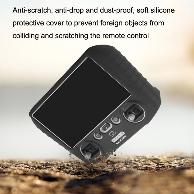 Sunnylife For DJI RC Remote Control Silicone Protective Case, Style: With Hood (Gray), For DJI RC With Hood (Black), For DJI RC With Hood (Gray), For Mini 3 Pro DJI RC Without Hood (Black), For DJI RC Without Hood (Gray)