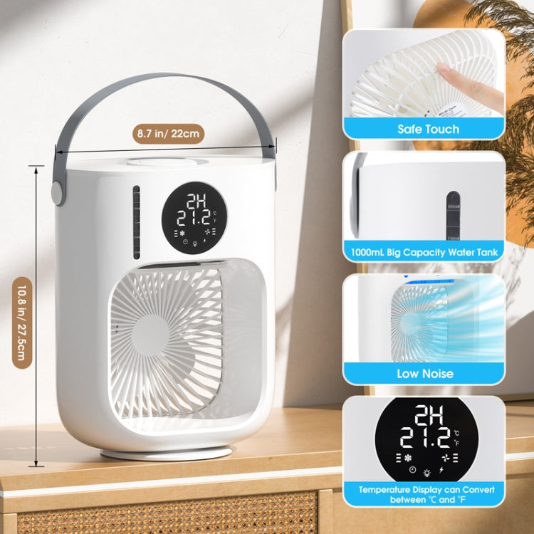Desktop Spray Humidification Cooler Portable Water Fan, 774183 White
