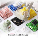 Bluetooth Wired 104-key Two-color Translucent Keycap Mechanical Keyboard