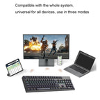 Bluetooth Wired 104-key Two-color Translucent Keycap Mechanical Keyboard