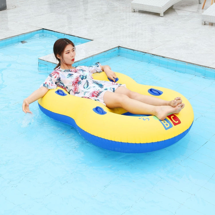 Inflatable Two People Lovers Couples Swimming Ring Pool Float Chair Seat, 110 x 160cm
