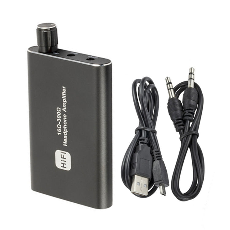 Portable Bass Adjustable Headphone Amplifier, 16-300 Ohm
