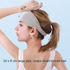 3 PCS Cold Feeling Sports Hairband Fitness Sweat-absorbing Belt, Hairband (624 Light Pink), Hairband(824 Black), Hairband (624 Black)