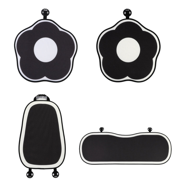 Ice Silk Simple Car Breathable Seat Cushion Cool Pad Summer Universal, Style:, Sandwich Flower Front Row, Honeycomb Flower Front Row, Honeycomb Backrest, Honeycomb Back Row