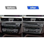 For BMW X1 F48/X2 F39 3pcs /Set Right-Hand Drive Radio + Air Conditioning Panel Sticker, Right-Hand Drive