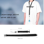 2 PCS Thumb Camera Silicone Case + Lanyard For Insta360 GO2, Black, White, Blue