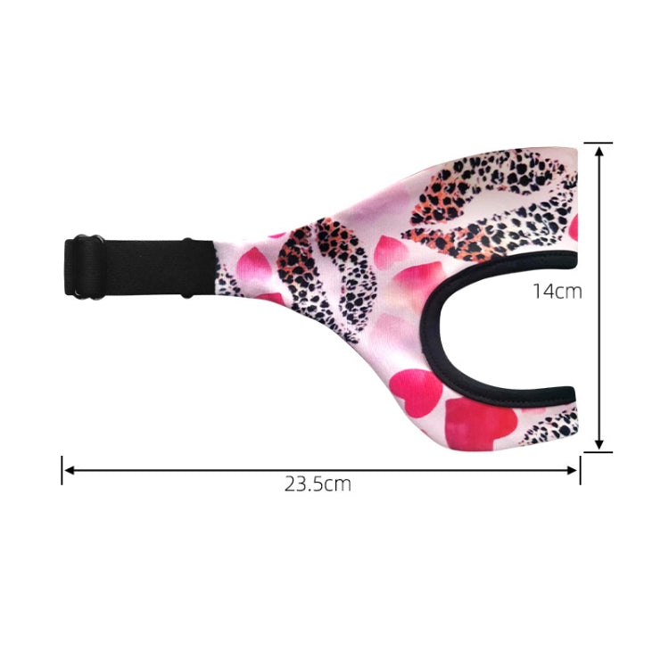 VR Glasses Sweatproof Breathable Eye Mask, Love Flower, Dot, Cashew Flowers, Kaleidoscope, Black White Flower