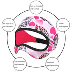 VR Glasses Sweatproof Breathable Eye Mask, Love Flower, Dot, Cashew Flowers, Kaleidoscope, Black White Flower