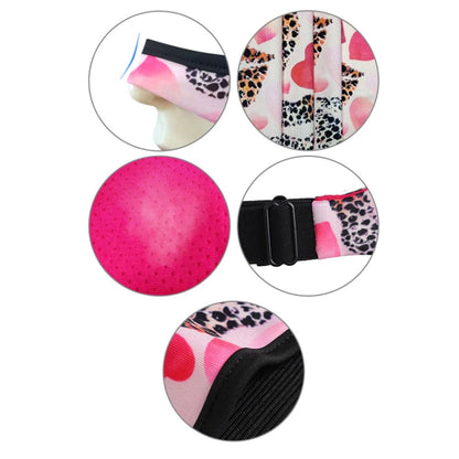 VR Glasses Sweatproof Breathable Eye Mask, Love Flower, Dot, Cashew Flowers, Kaleidoscope, Black White Flower