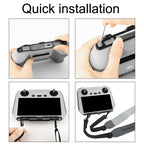 Sunnylife MM3-GS389 For Mini 3 Pro DJI RC with Screen Remote Control Leather Lanyard, MM3-GS389