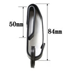 Key Clamp Belt Buckle Stainless Steel EDC Outdoor Buckle, Black