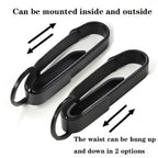 Key Clamp Belt Buckle Stainless Steel EDC Outdoor Buckle, Black