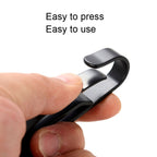 Key Clamp Belt Buckle Stainless Steel EDC Outdoor Buckle, Black