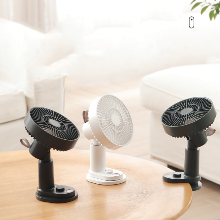 Smart Remote Control Usb Charging Shaking Head Desktop Fan Stroller Clip Fan, White, Black, Green