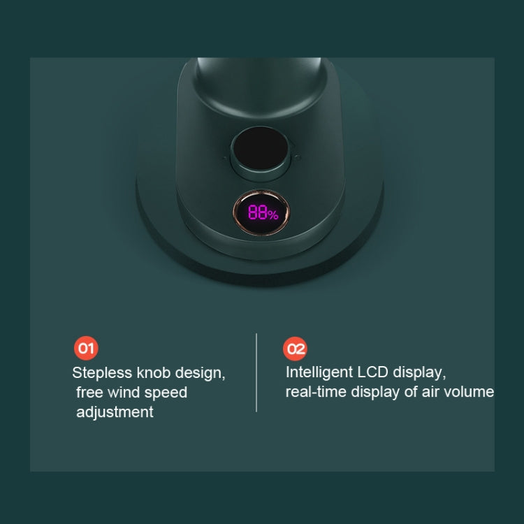 Smart Remote Control Usb Charging Shaking Head Desktop Fan Stroller Clip Fan, White, Black, Green