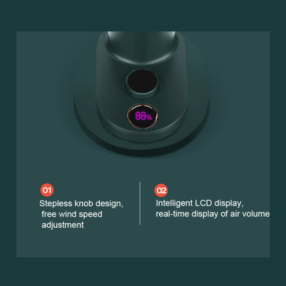 Smart Remote Control Usb Charging Shaking Head Desktop Fan Stroller Clip Fan, White, Black, Green