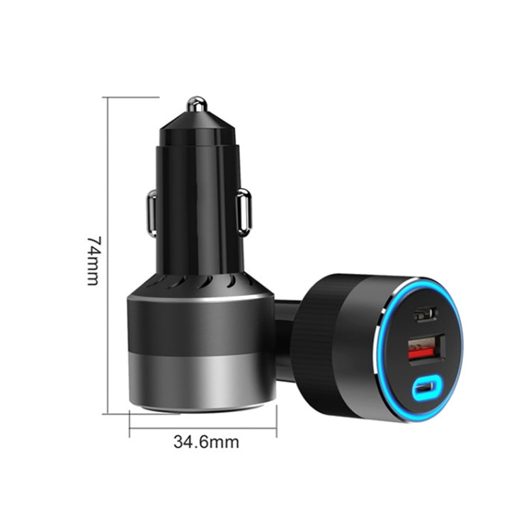 IBD353 Multifunctional Flame Retardant Car Phone Charger, 1U2C 130W, 58.5W, 54W, 2UC 66W