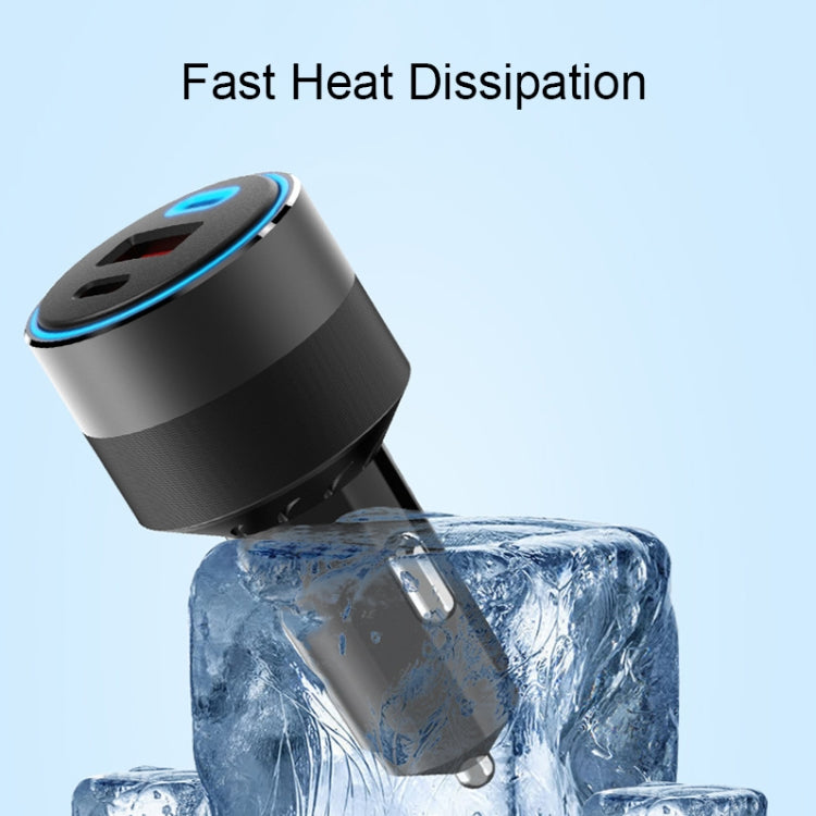 IBD353 Multifunctional Flame Retardant Car Phone Charger, 1U2C 130W, 58.5W, 54W, 2UC 66W