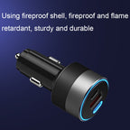 IBD353 Multifunctional Flame Retardant Car Phone Charger, 1U2C 130W, 58.5W, 54W, 2UC 66W