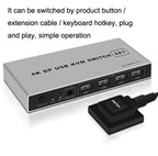 KYSW59 60HZ DP USB KVM Switch 2-in-1 Computer Sharing Device, KYSW59, 8K