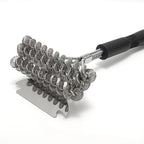 Three-headed Shovel-type Spring Brush BBQ Grill Mesh Wire Brush