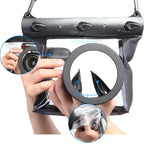 Tteoobl  20m Underwater Diving Camera Housing Case Pouch  Camera Waterproof Dry Bag, M, L