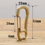 Bronze Keychain Retro Fast Hanging Spring Climbing Buckle, Bronze
