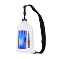 Tteoobl Swimming Waterproof Crossbody Phone Bag Touch Screen Chest Bag,Style:, Zipper Model, Paste Model