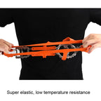 1 Pair  18 Large Spikes Crampons Outdoor Winter Walk Ice Fishing Snow Shoe Spikes,Size:, M Black, L Black, M Orange, L Orange