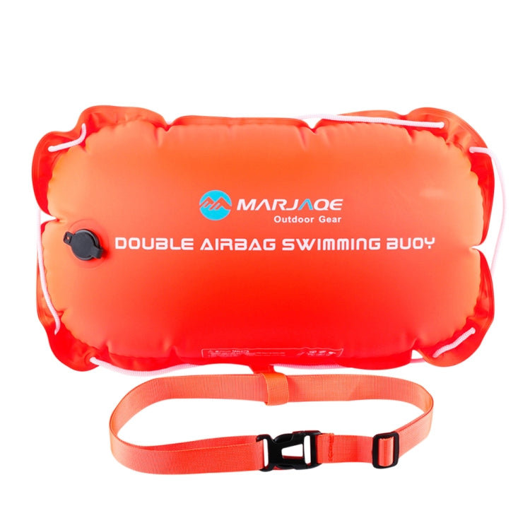 MARJAQE  Double Air Bag Safety Training Swimming Buoy with Waist Belt, Swimming Buoy(Orange)