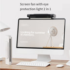 JXS-GP1 Computer Screen Bladeless Turbo Silent Fan With Eye Protection Light Function, GP1 (Black), GP1 (White)