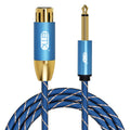 EMK KN603 2Pin 6.5mm Canon Line Balanced Audio Microphone Line,Cable Length:, 0.5m, 1m, 1.5m, 2m, 3m, 5m