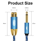 EMK KN603 2Pin 6.5mm Canon Line Balanced Audio Microphone Line,Cable Length:, 0.5m, 1m, 1.5m, 2m, 3m, 5m